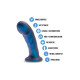 Синяя насадка-фаллоимитатор Rebellion 5.75 Inch Pegging Dildo - 14,6 см.