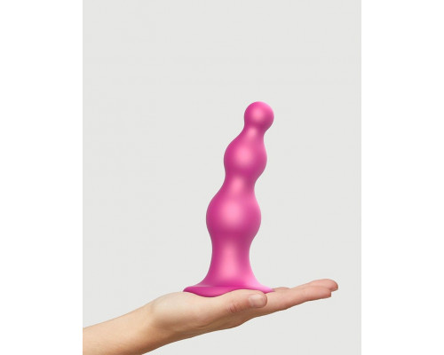 Заказать Розовая насадка Strap-On-Me Dildo Plug Beads size L