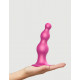 Заказать Розовая насадка Strap-On-Me Dildo Plug Beads size L