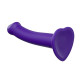 Заказать Фиолетовый фаллоимитатор-насадка Strap-On-Me Dildo Dual Density size M - 18 см.