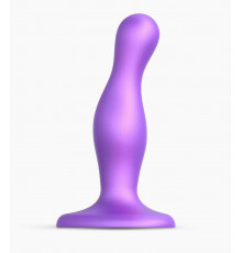 Фиолетовая насадка Strap-On-Me Dildo Plug Curvy size S