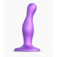 Фиолетовая насадка Strap-On-Me Dildo Plug Curvy size S