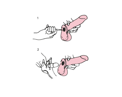 Заказать Розовая насадка для страпона с клиторальными лепестками - 20 см.