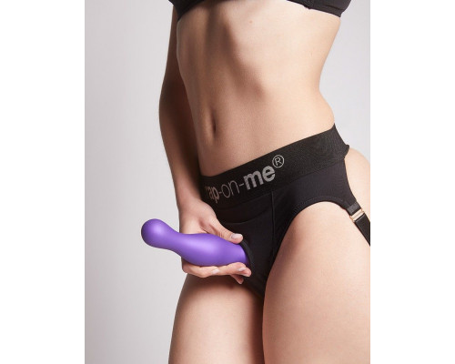 Заказать Фиолетовая насадка Strap-On-Me Dildo Plug Curvy size L
