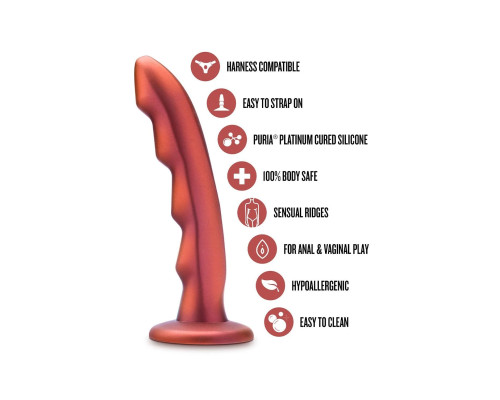 Красная насадка-фаллоимитатор Jealousy 7 Inch Pegging Dildo - 17,8 см.