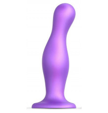 Фиолетовая насадка Strap-On-Me Dildo Plug Curvy size L