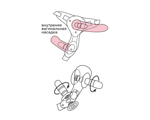 Заказать Черная насадка на трусики харнесс Platinum - 16 см.