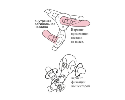 Заказать Черная насадка-плаг на харнесс PLATINUM 7 - 19,5 см.