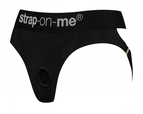 Черные трусики для насадок Heroine Lingerie Harness - size S