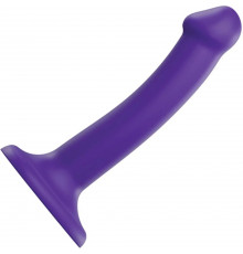Фиолетовый фаллоимитатор-насадка Strap-On-Me Dildo Dual Density size S - 17 см.
