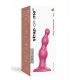 Заказать Розовая насадка Strap-On-Me Dildo Plug Beads size S
