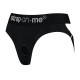 Черные трусики для насадок Heroine Lingerie Harness - size XL