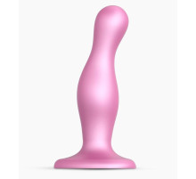 Розовая насадка Strap-On-Me Dildo Plug Curvy size M