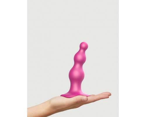 Заказать Розовая насадка Strap-On-Me Dildo Plug Beads size S