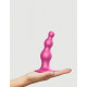 Заказать Розовая насадка Strap-On-Me Dildo Plug Beads size S