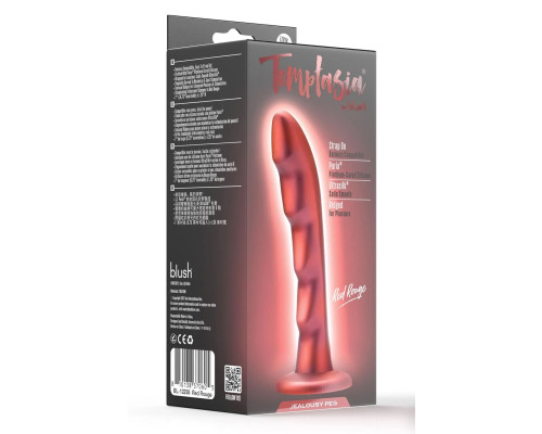 Красная насадка-фаллоимитатор Jealousy 7 Inch Pegging Dildo - 17,8 см.