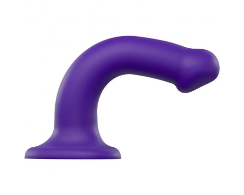 Заказать Фиолетовый фаллоимитатор-насадка Strap-On-Me Dildo Dual Density size M - 18 см.