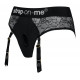 Заказать Черные трусики для насадок Diva Lingerie Harness - size S