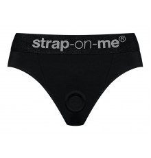 Черные трусики для насадок Heroine Lingerie Harness - size S