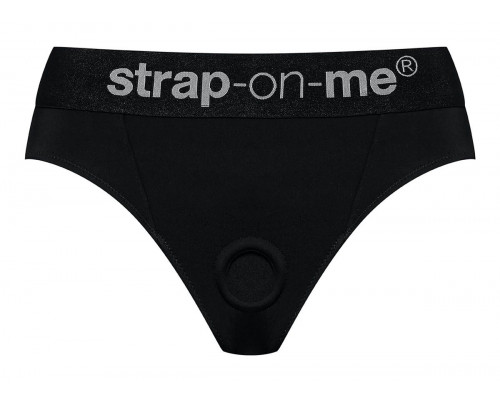Черные трусики для насадок Heroine Lingerie Harness - size S