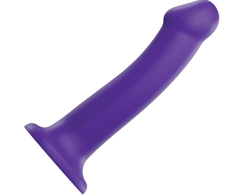 Заказать Фиолетовый фаллоимитатор-насадка Strap-On-Me Dildo Dual Density size L - 19 см.
