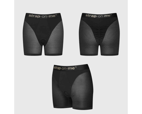 Трусики-шорты для фиксации насадок Strap-on-me Harness Lingerie Halo - size S