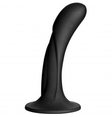 Черная изогнутая насадка Vac-U-Lock G-Spot - 16,5 см.