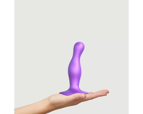 Фиолетовая насадка Strap-On-Me Dildo Plug Curvy size S