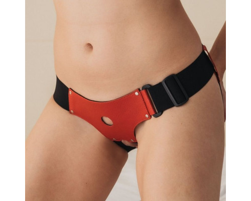 Заказать Трусики для маленькой насадки из красной кожи