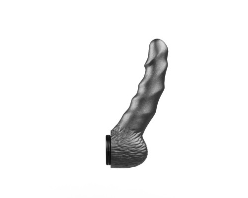 Заказать Чёрная насадка на пояс харнесс BLACK BENT 2 - 19,5 см.