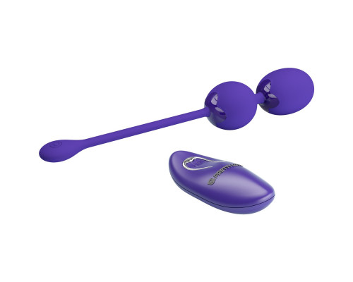 Заказать Фиолетовые вагинальные виброшарики Willie-Youth с пультом ДУ