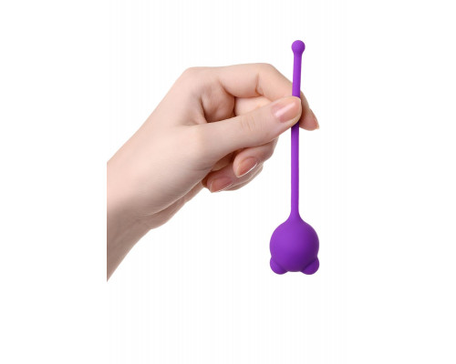 Заказать Фиолетовый силиконовый вагинальный шарик A-Toys с ушками
