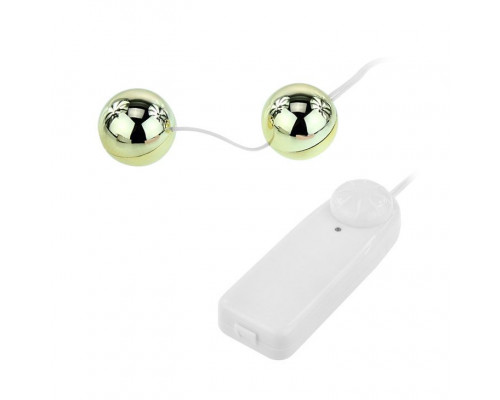 Заказать Золотистые шарики с вибрацией Goden Balls