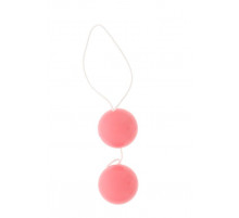 Розовые вагинальные шарики Vibratone DUO-BALLS