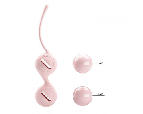 Заказать Нежно-розовые вагинальные шарики на сцепке Kegel Tighten Up I
