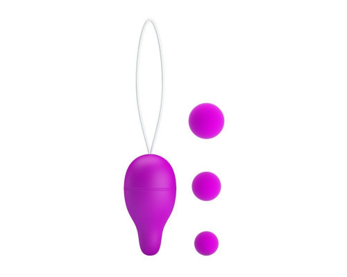 Заказать Лиловое вагинальное яйцо с утяжеляющими шариками Kegel Ball