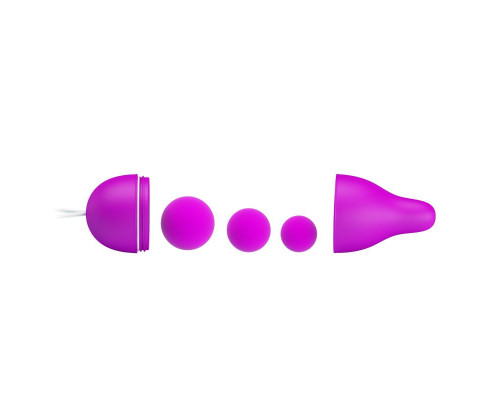 Заказать Лиловое вагинальное яйцо с утяжеляющими шариками Kegel Ball