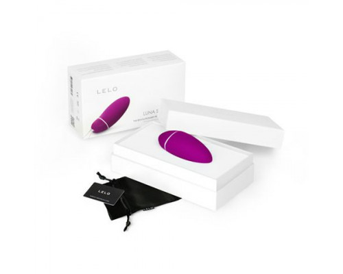 Лиловый тренажёр интимных мышц Luna Smart Bead Cerise с сенсорными датчиками