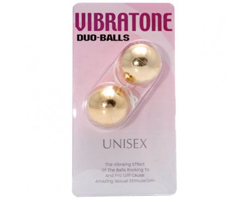 Заказать Шарики вагинальные золотые Vibratone dua-balls