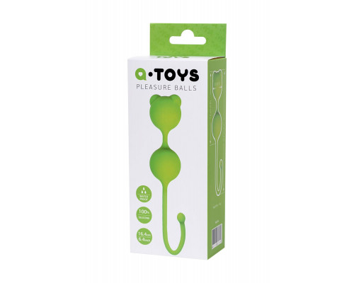 Заказать Зеленые вагинальные шарики A-Toys с ушками