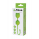 Заказать Зеленые вагинальные шарики A-Toys с ушками