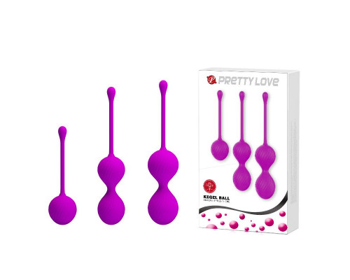Заказать Набор лиловых вагинальных шариков Kegel Ball