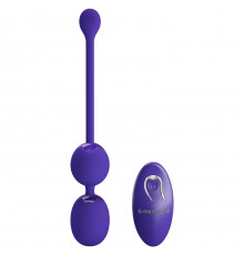 Фиолетовые вагинальные виброшарики Willie-Youth с пультом ДУ