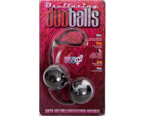 Заказать Чёрно-белые вагинальные шарики Duoballs