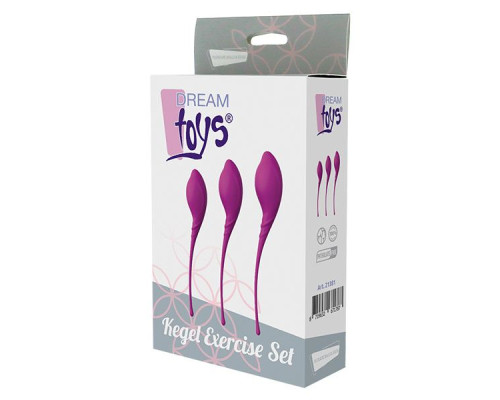 Набор из 3 фиолетовых вагинальных шариков PLEASURE BALLS   EGGS KEGEL EXERCISE SET