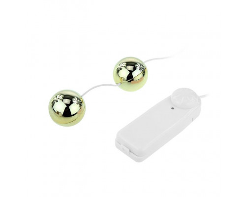 Заказать Золотистые шарики с вибрацией Goden Balls