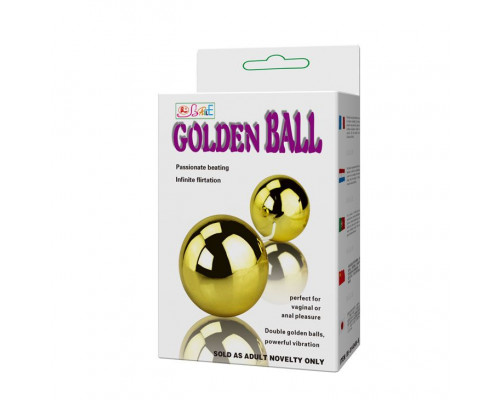 Заказать Золотистые шарики с вибрацией Goden Balls