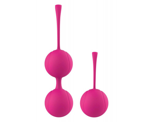 Заказать Набор розовых вагинальных шариков PLEASURE BALLS   EGGS DUO BALL SET