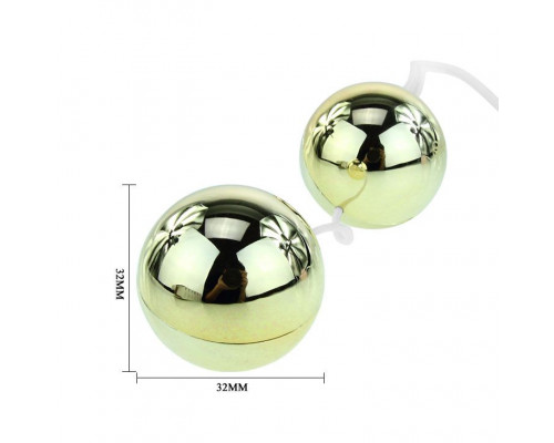 Заказать Золотистые шарики с вибрацией Goden Balls