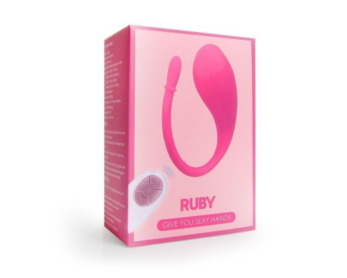 Заказать Ярко-розовый гладкий вагинальный виброшарик Ruby
